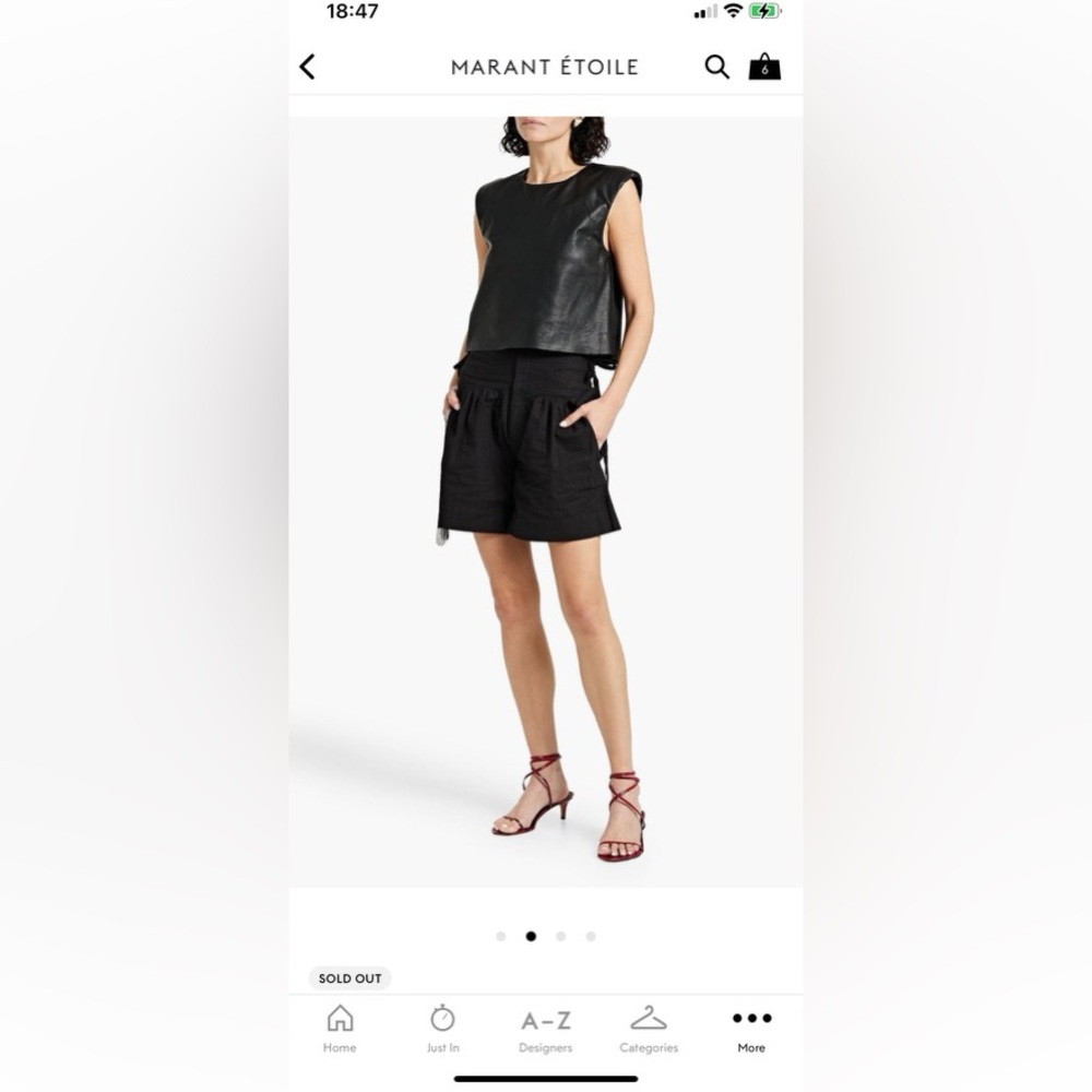 Etoile designer black shorts. New with tags, never been worn.
